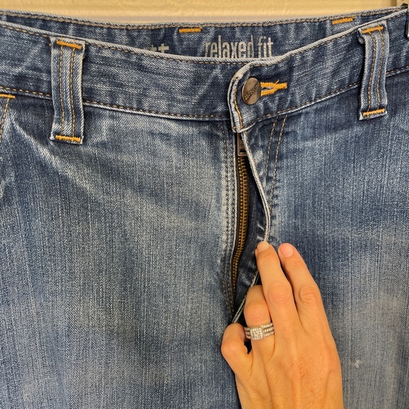 Carhartt | Relaxed Fit Multi Pockets Denim Streetwear Utility Work Cargo Jeans - Picture 5 of 16